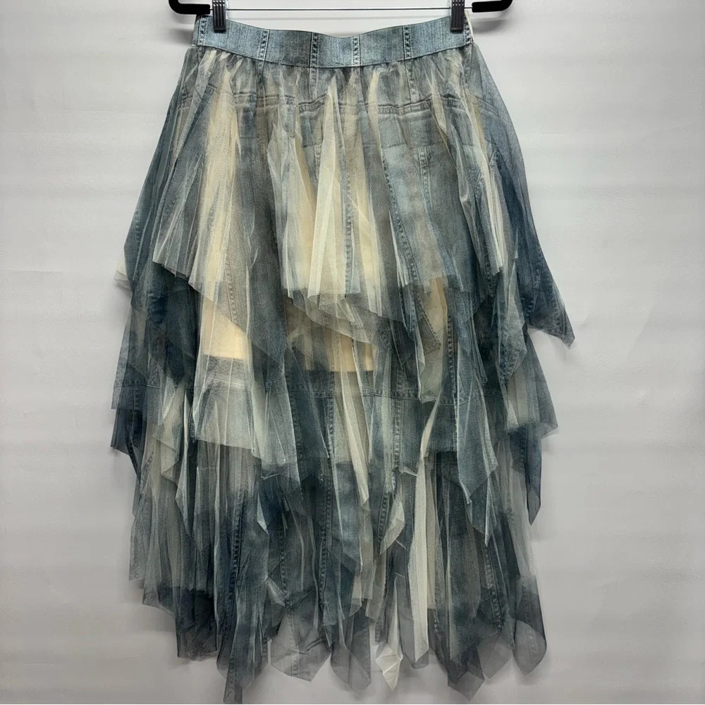 ✨Origami Dreamy Tiered Tulle Midi Skirt Size XL